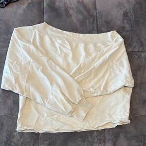 Free People One Shoulder Sweatshirt